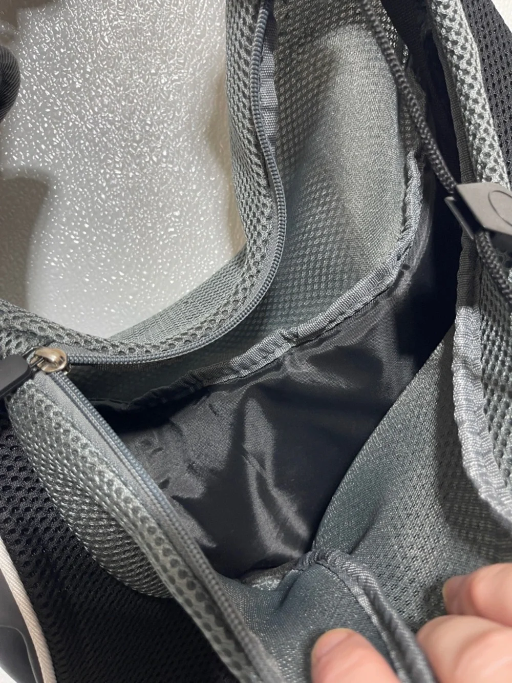 3/$30 Breathable Gray & Black Hands-Free Pet Sling Carrier by Cuddlissimo